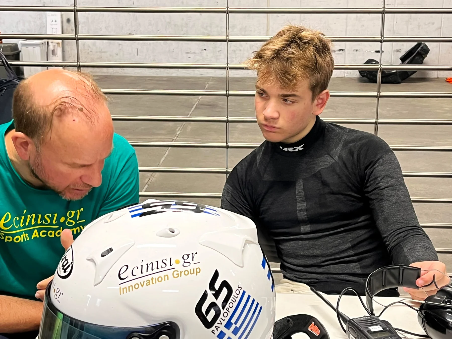 George Sebastian GS-65 Pavlopoulos in a driver coaching session